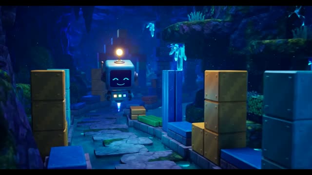 Digi in Zero Caverns, world 5 of Place Value Quest