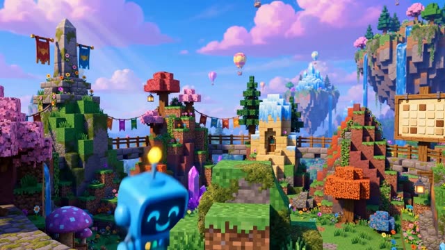Digi in Minute Mountains, world 6 of Digi's Time Quest
