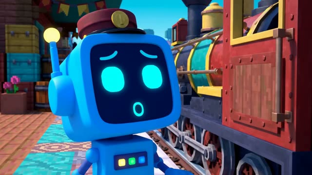 Digi in Timeline Railway, world 7 of Digi's Time Quest